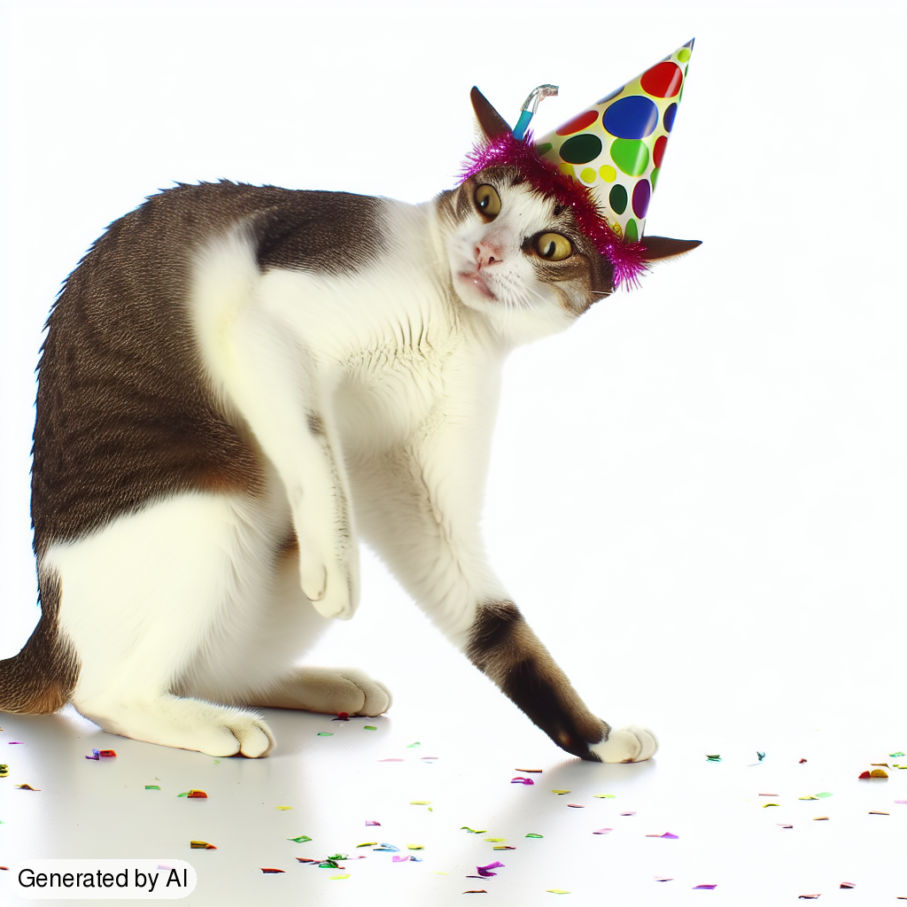 drunk cat - Generated by AI