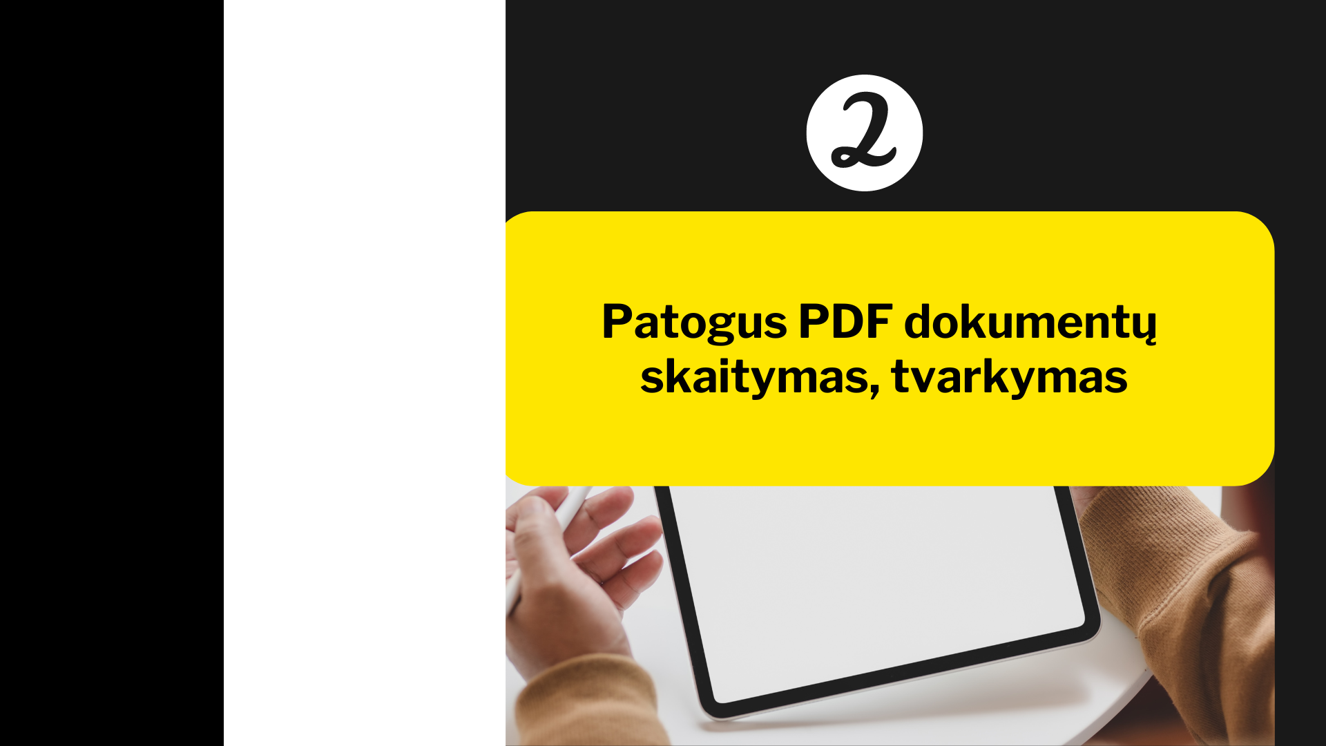 2. Patogus PDF dokumentų skaitymas, tvarkymas